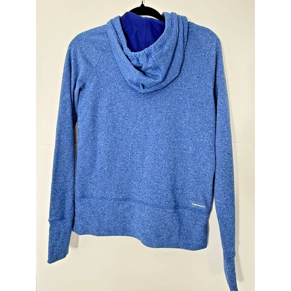 Adidas Hoodie Mens M Blue Pullover Sweatshirt Athletic Kangaroo Pocket